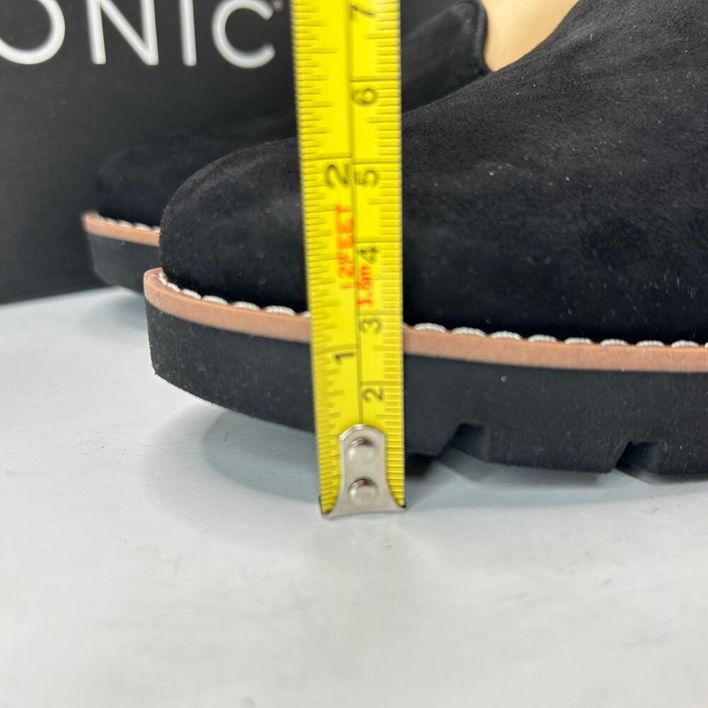 Vionic Willa Wedge Loafers Suede Slip On Black Women's 9 NWB Career Minimalist - Picture 8 of 12